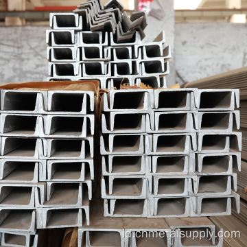 SS400 Baja Saluran Struktural Karbon Hot-Gulung